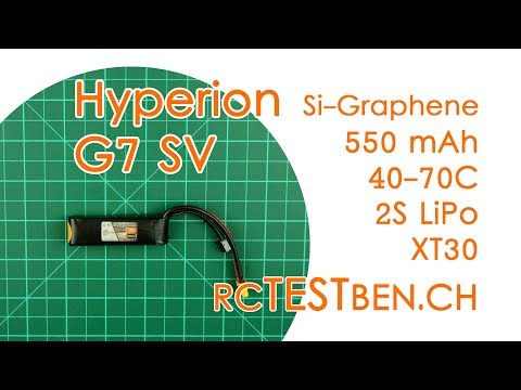 Hyperion G7 SV 2S 550mAh 40C/70C LiPo Si-Graphene Battery Testing - RCTESTBEN.CH - UCBptTBYPtHsl-qDmVPS3lcQ