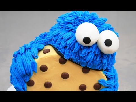 COOKIE MONSTER CAKE  Buttercream Piping How To by CakesStepbyStep - UCjA7GKp_yxbtw896DCpLHmQ