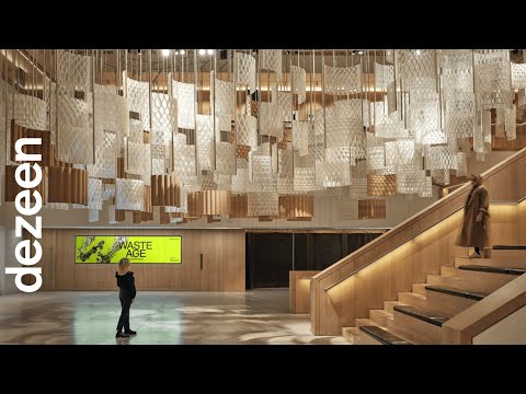 Aurora installation at Design Museum by Arthur Mamou-Mani and Dassault Systèmes | Dezeen
