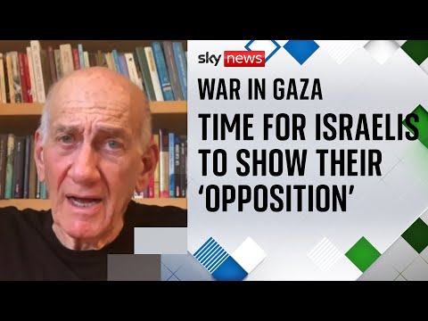 Former Israeli PM tells Sky News now is the 'time for civil disobedience'