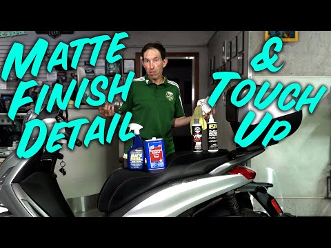 Detailing a Piaggio Scooter with Matte Finish Paint & Touchup