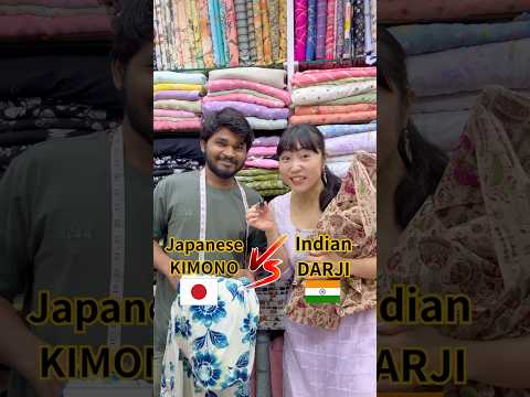 🇮🇳 indian Darji VS Japanese Kimono 👘 Making Japanese traditional dress in India challenge! #kimono