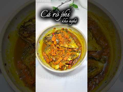 Cá rô phi kho nghệ. #cooking #food #viralvideo #shortvideo #batythovaobep #videoviral #videoshort