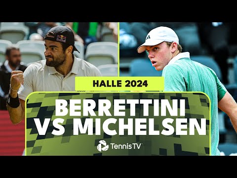 Matteo Berrettini vs Alex Michelsen Match Highlights | Halle 2024