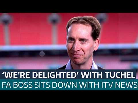 FA boss on 2035 Women’s World Cup bid, Thomas Tuchel and Man City’s 115 charges | ITV News