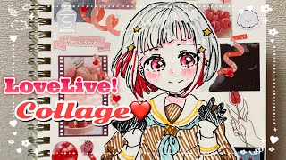【コラージュ】夕霧綴理ちゃんを描いてコラージュしたよ❤️ラブライブ｜蓮ノ空【作業動画】