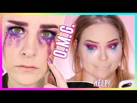 I TRIED FOLLOWING A SIMPLY NAILOGICAL MAKEUP TUTORIAL... WOW!