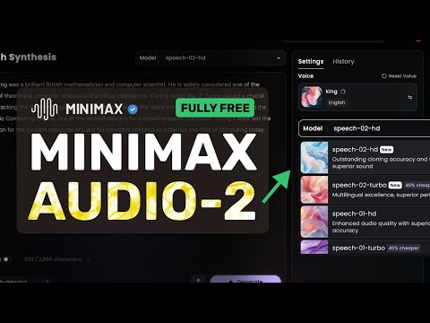 Minimax Audio 2: This FULLY FREE Text-To-Speech GENERATOR is AMAZING!