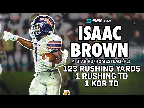 ISAAC BROWN HAD SOMETHING TO PROVE!│LOUISVILLE COMMIT SCORES TWICE IN COLUMBUS UPSET 🏈
