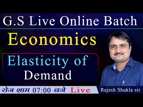 Economics ||  Elasticity of Demand || By Rajesh Shukla Sir