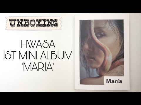 Vidéo [UNBOXING] HWASA - 1st MINI ALBUM 'MARIA'