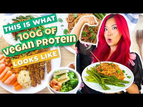 HIGH PROTEIN Vegan Full Day of Eating (100g of PROTEIN) / NO PROTEIN POWDER, NO MOCK MEATS