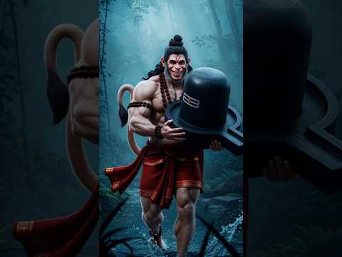 Shivling ke Samne Hanuman ji ka Bhakti ka Pramaan 🌺🙏 #mahadev #bhakti #hanumanji