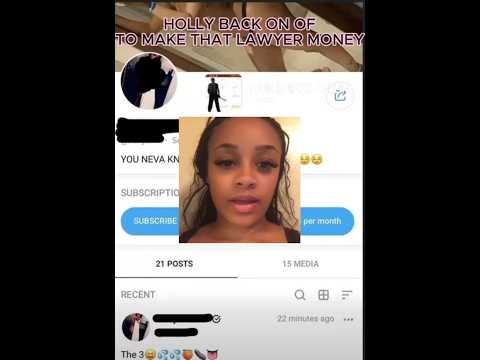HOLLY BACK ON ONLY FANS TO GET MONEY FOR LAWYER (ALLEGEDLY)