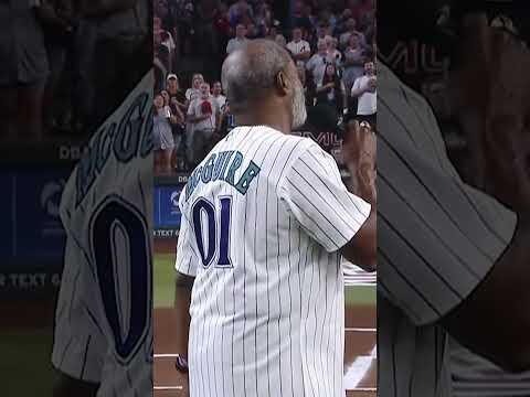 Dr. Jesse McGuire was performing the national anthem on his trumpet when suddenly it malfunctioned!