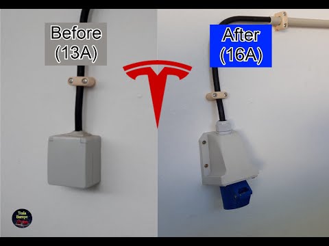 Schuko socket (13A) to Blue socket (16A) for Tesla UMC 2