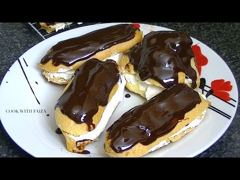 CREAM PUFF OR CHOCOLATE ECLAIRS *COOK WITH FAIZA* - UCR9WXUxcp0bR9OWi5ersIHw