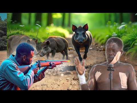 Whoa 😱 Terrifying Forest Encounter: Hunter Battles Bush Pig, Faces Dark Witches Attack! Real Kasongo