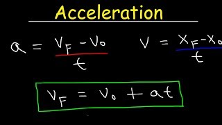 Physics - Acceleration & Velocity - One Dimensional Motion