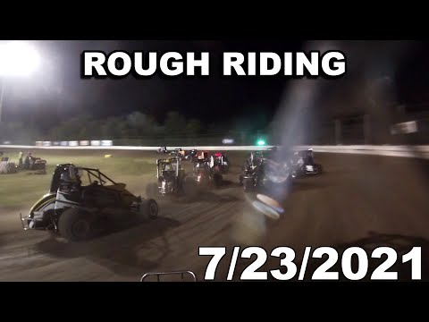 ROUGH RIDING - Micro Sprint Racing with the HART Non-Wing Series at Coles County Speedway: 7/23/2021 - dirt track racing video image