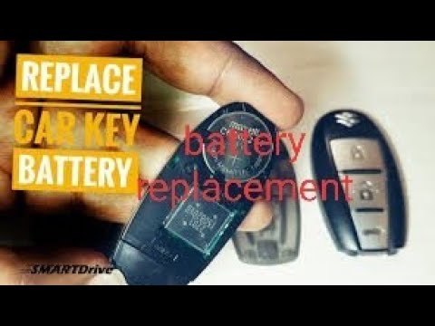How to replace the remote control battery of a Maruti Vitara Brezza key ...