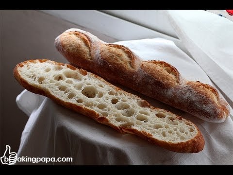 Bakingpapa- Baguette with Poolish 폴리쉬로 만드는 바게트