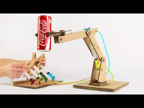 How to Make Hydraulic Powered Robotic Arm from Cardboard - UCZdGJgHbmqQcVZaJCkqDRwg