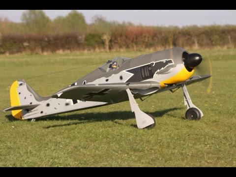 ② RC PLANE CRASH - TIP STALL ON GO AROUND - FOCKE WULF FW190 SAITO 3 CYL 80cc RADIAL CMAC - 2015 - UCMQ5IpqQ9PoRKKJI2HkUxEw