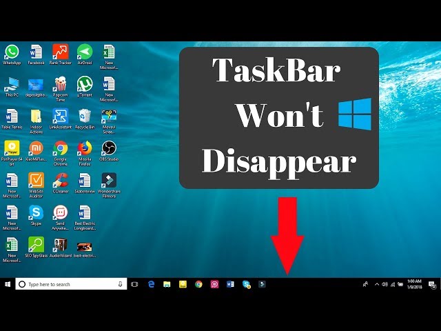 Fix: Taskbar Showing In Fullscreen In Windows [2023 Solution]