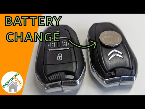 How to replace the battery of the key remote for a Citroen C3 Aircross ...