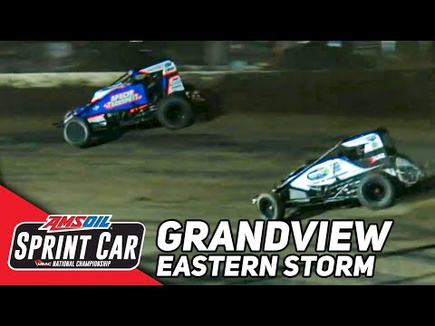 HIGHLIGHTS: USAC AMSOIL National Sprint Cars | Grandview Speedway | Eastern Storm | June 13, 2023 - dirt track racing video image