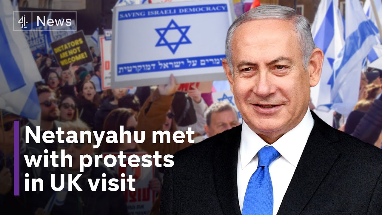 Netanyahu meets Sunak in London amid protests