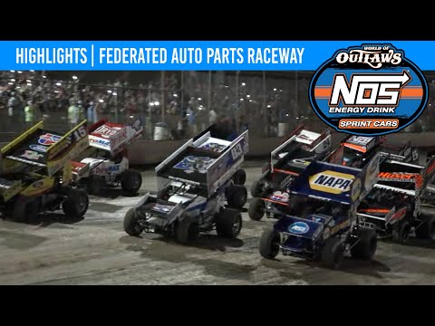 World of Outlaws NOS Energy Drink Sprint Cars, Federated Raceway at I-55 August 6, 2022 | HIGHLIGHTS - dirt track racing video image