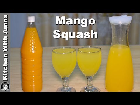 Perfect Mango Squash Recipe - Homemade Mango Squash - Kitchen With Amna - UCQ2P7C8UGoVM6AhqsVx-M0Q