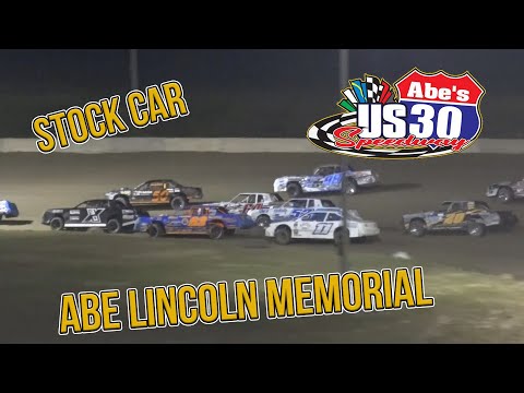 Abe Lincoln Memorial | Stock Car | US 30 Speedway | 9-17-2021 - dirt track racing video image