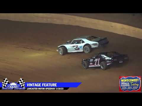 Vintage Feature - Lancaster Motor Speedway 3/18/23 - dirt track racing video image