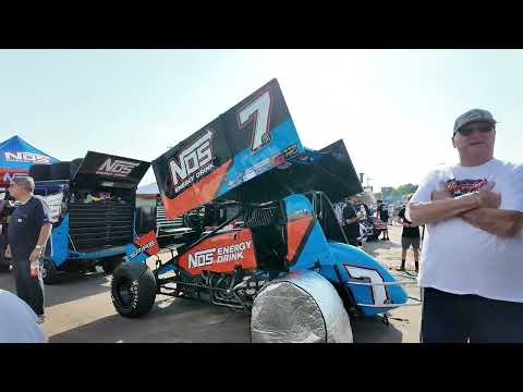 We take a pit walk on Night 2 of the Knoxville Nationals; see where drivers are slated to qualify - dirt track racing video image
