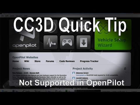 CC3D Quick Tip - 'Not Supported' error in OpenPilot - UCp1vASX-fg959vRc1xowqpw