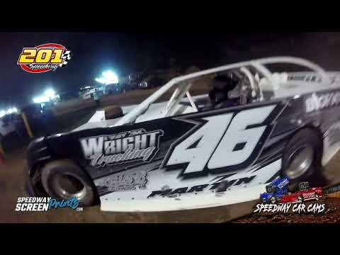 #46 Steve Martin - Crate Late Model - 201 Speedway 8-31-25 - Incar - dirt track racing video image