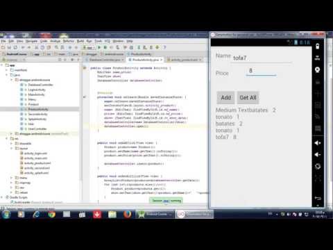 كورس برمجة تطبيقات الاندرويد  18 SQLite Insert and Get All Data in Action