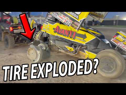 Chasing $55,555 at the Eagle Nationals until we lost a tire! - dirt track racing video image