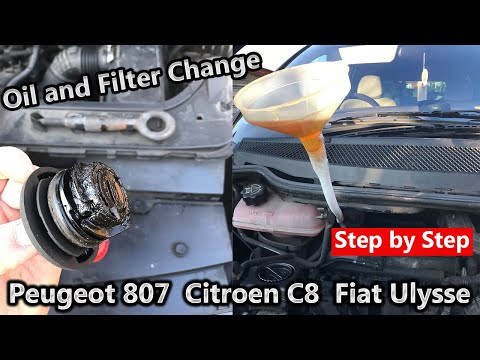 Comment changer l huile moteur et le filtre à huile sur Peugeot 807 2 0