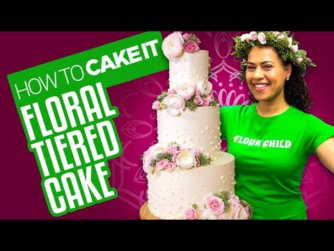 Delicious Spring Floral Tiered Cake for Mother's Day | How To Cake It | Yolanda Gampp - UCvM1hVcRJmVWDtATYarC0KA