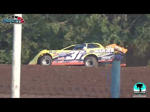 Full Event - Late Models added $1,500. to WIN $400 to Start - Monett Motor Speedway - 14 July 2024 - dirt track racing video image