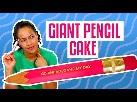 How To Make A GIANT CAKE PUN PENCIL Out Of Chocolate CAKE! | Yolanda Gampp | How To Cake It - UCvM1hVcRJmVWDtATYarC0KA