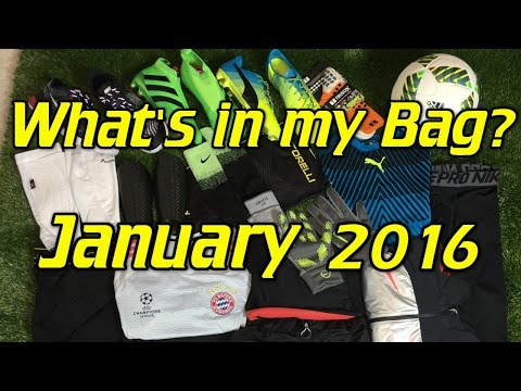 What's In My Soccer Bag? - January 2016 - UCUU3lMXc6iDrQw4eZen8COQ