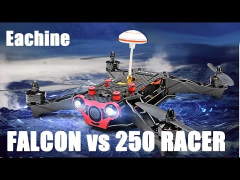 Eachine Falcon 250 vs 250 Racer FPV Drone Racer -  Difference Compare and Contrast - UCf_qcnFVTGkC54qYmuLdUKA