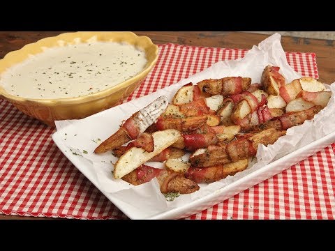 Bacon Wrapped Potatoes with Queso Blanco Dip | Ep. 1309 - UCNbngWUqL2eqRw12yAwcICg