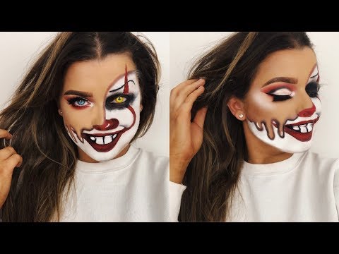 MELTED PENNYWISE CLOWN HALLOWEEN MAKEUP TUTORIAL! | Rachel Leary - UC-Um2u0Agv8Q-OhjO6FZk1g