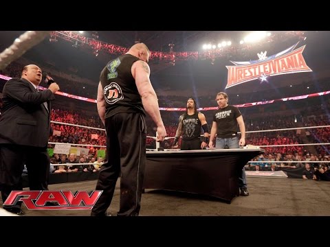 Dean Ambrose confronts Brock Lesnar during their WWE Fastlane contract signing: Raw, Feb. 8, 2016 - UCJ5v_MCY6GNUBTO8-D3XoAg